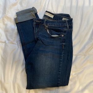 Bullhead dark blue high rise skinny jeans, Size 7